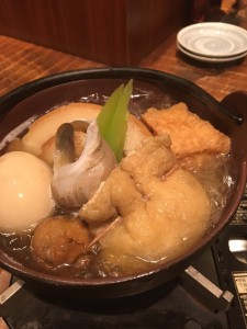 新宿個室居酒屋はたごで金沢おでんはじめました。