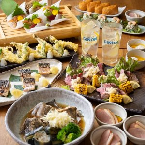 新宿個室居酒屋でGINONジノンが飲める飲み放題で暑気払い