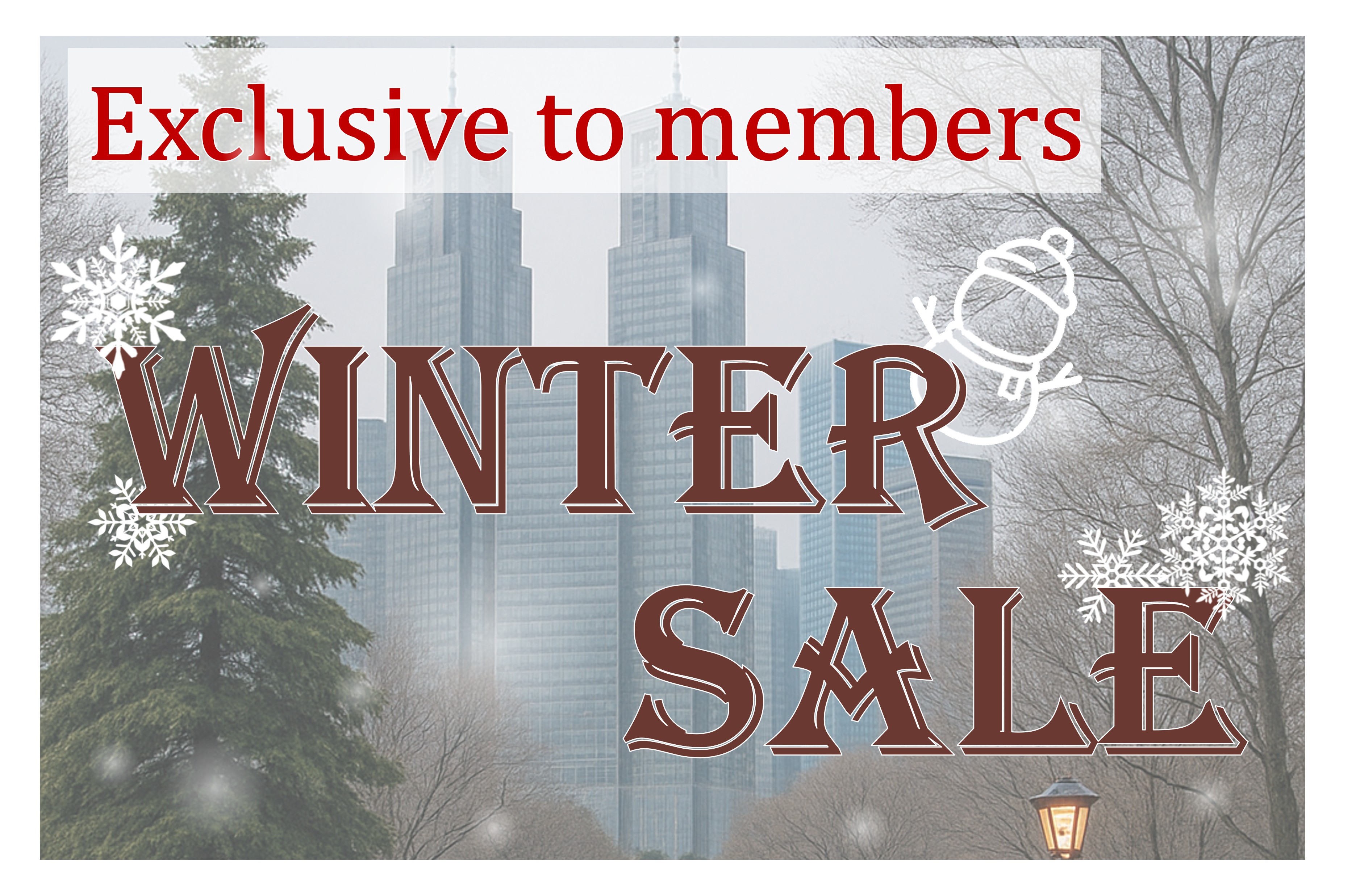 【Exclusive to members】 Winter Sale <Online Payment Only>