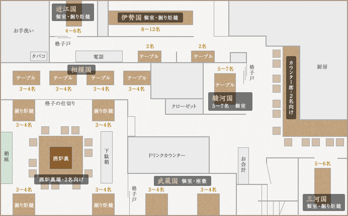 店内見取図