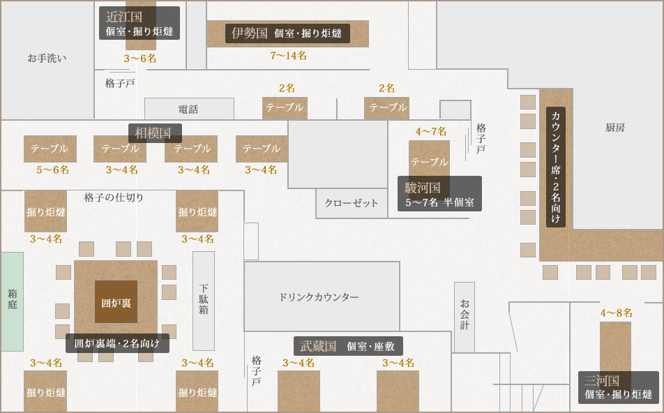 店内見取図