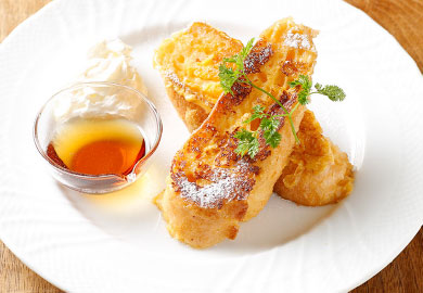 Maple syrup French toast