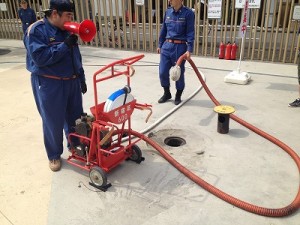 【西新宿 街情報】消防訓練に行ってきました。新宿駅西口歩いて3分かどやホテル。