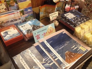 Japanese goods “UKIYOE,Foutune goods,Mt.FUJI” in KADOYA HOTEL.
