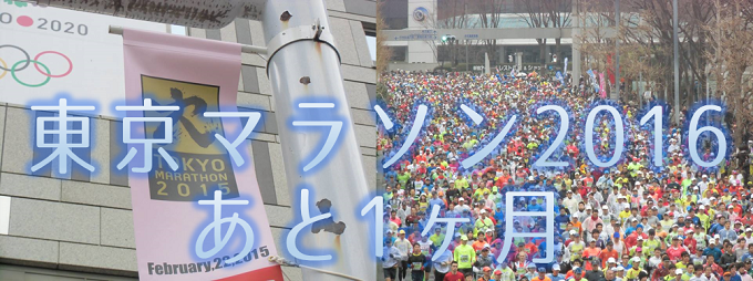 東京マラソン2016まであと1ヶ月！都庁まで徒歩5分